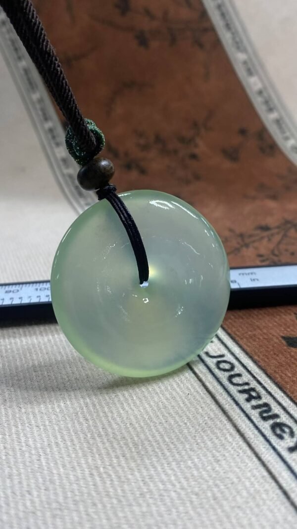 수옥 평안구 펜던트 · 체인 포함 · 규격 42.6×11.6mm