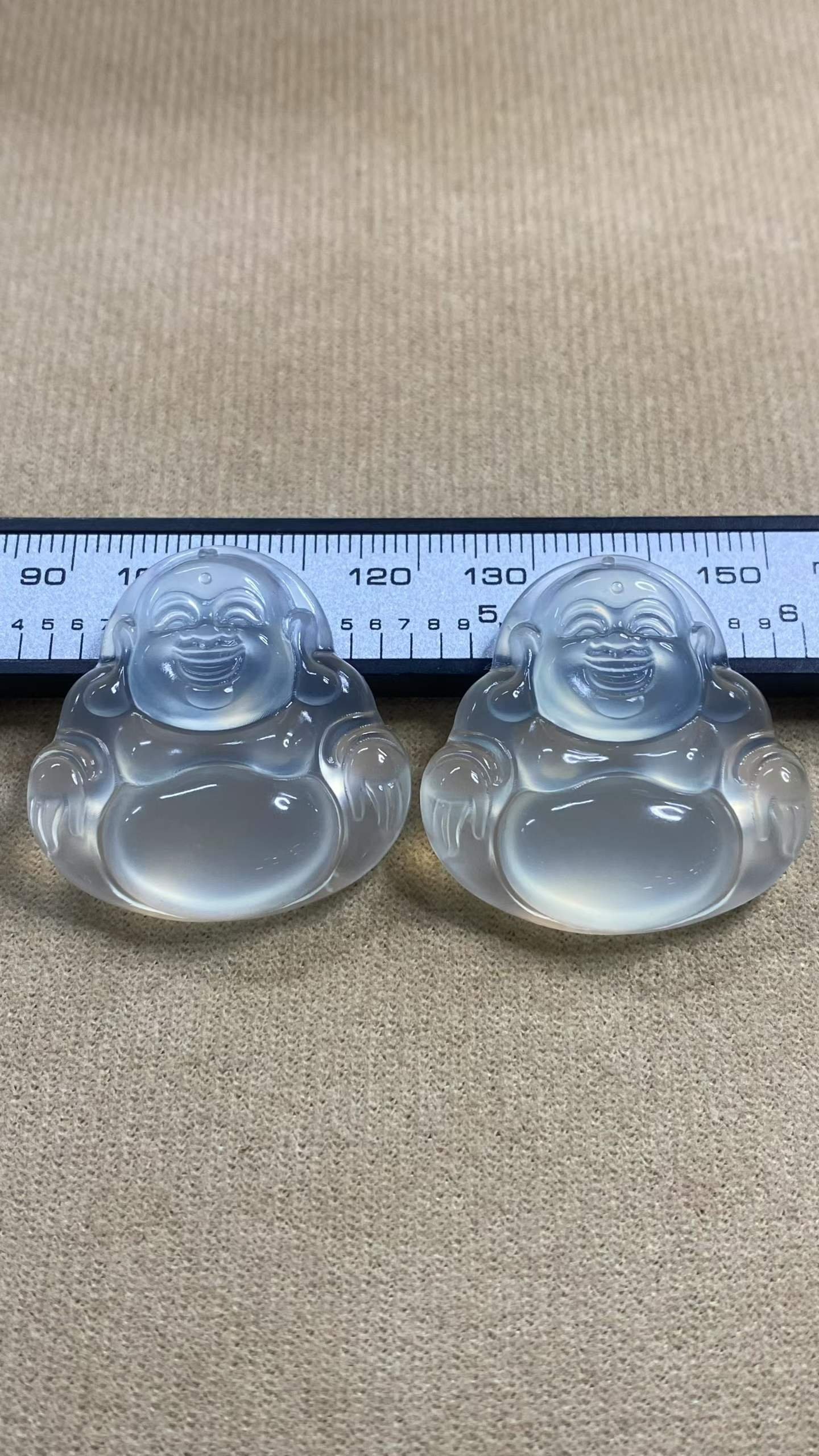 수옥 빙종 미륵불 펜던트 · 체인 포함 · 규격 31.3×31.3×8.5mm