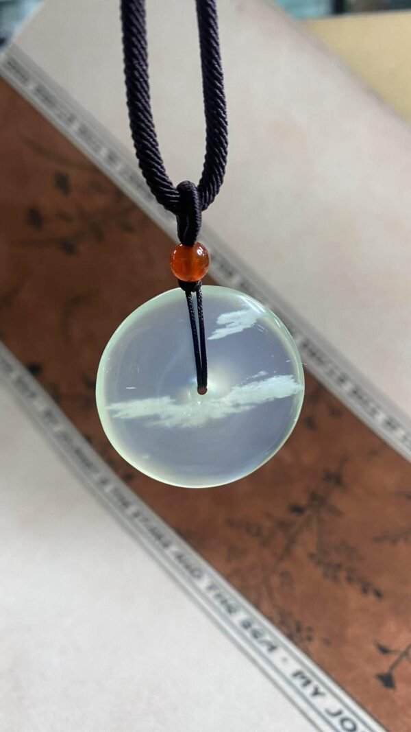 수옥 빙종 블리자드 평안구 펜던트 · 체인 포함 · 규격 35×7mm