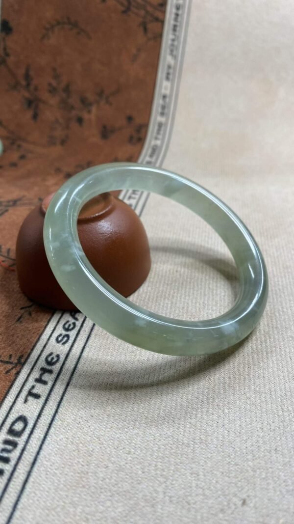 회색 수옥 옥팔찌 56.5mm | 그레이 통뱅글