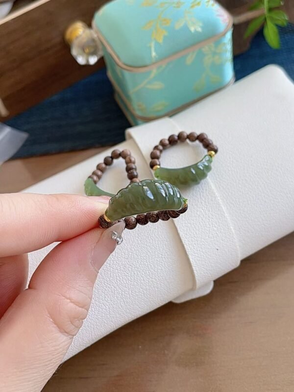허톈옥 반지 · 표기 규격 2.0×1.2mm
