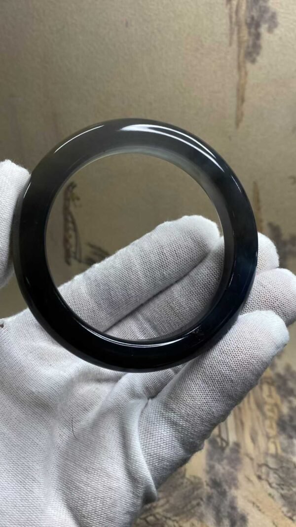 수옥 수묵화 옥팔찌 56.6mm | 폭 11.7mm 통뱅글